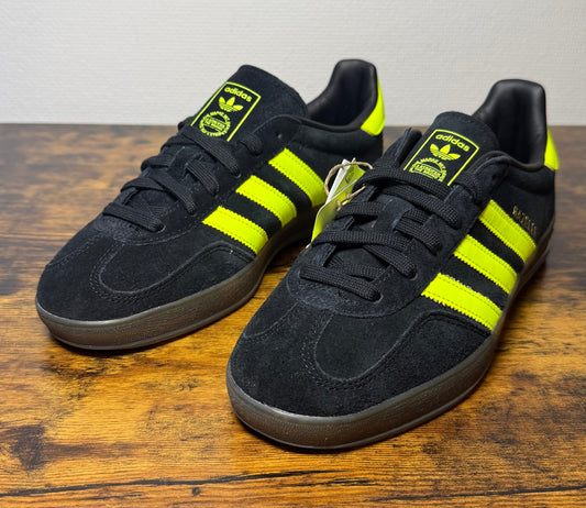 Adidas Gazelle Indoor Core Black Solar Yellow